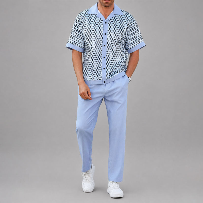 PHILIP™ | Ensemble deux pièces géométrique pour homme