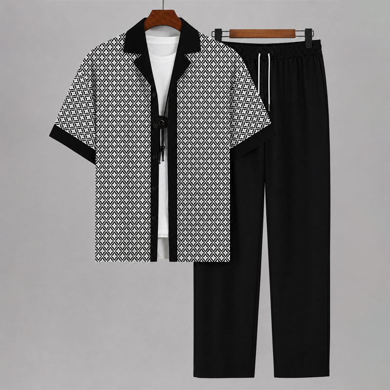 PHILIP™ | Ensemble deux pièces géométrique pour homme
