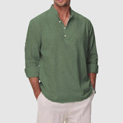 PHILIP™ | Chemise Henley en coton et lin pour homme