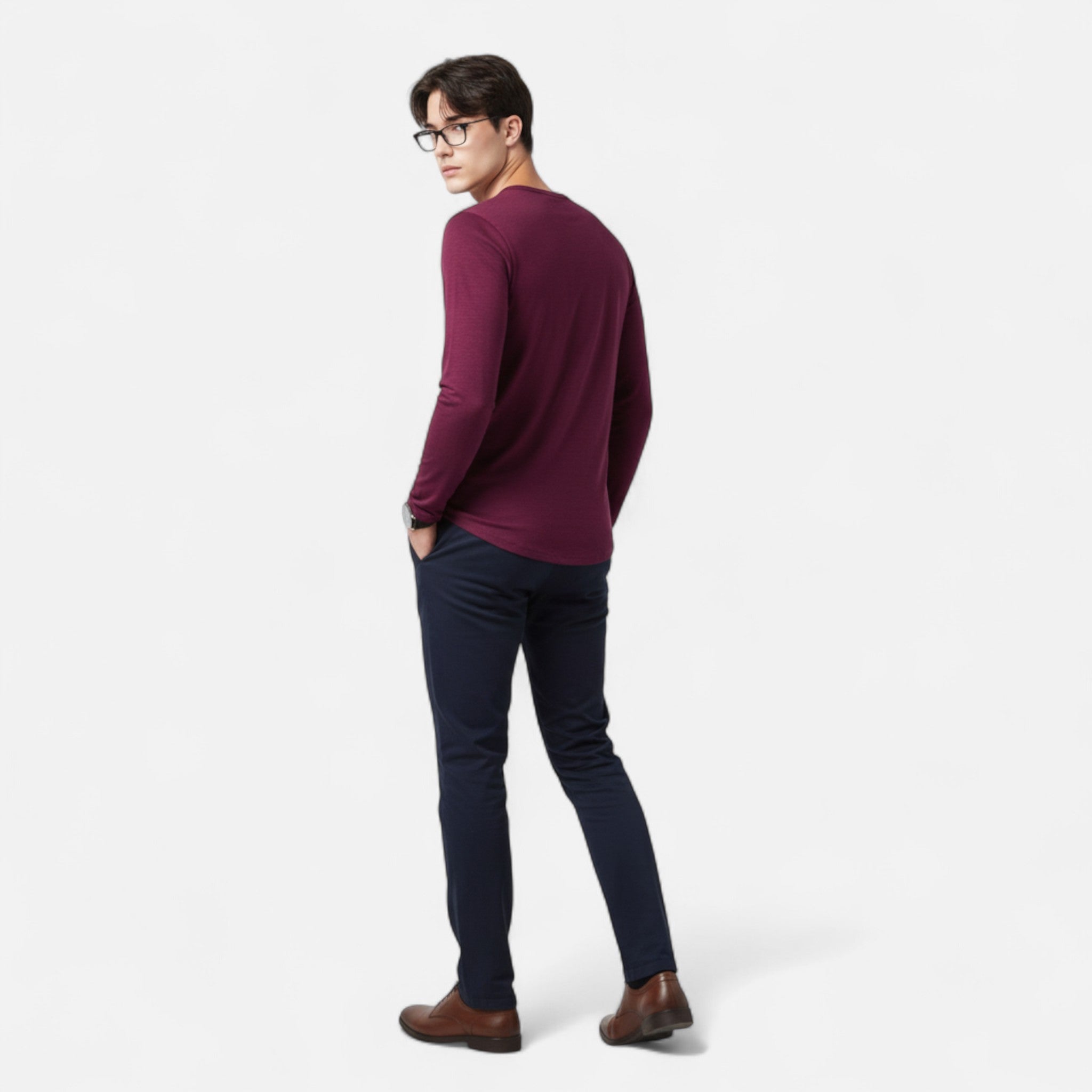 PHILIP™ | T-shirt à manches longues en coton pour homme