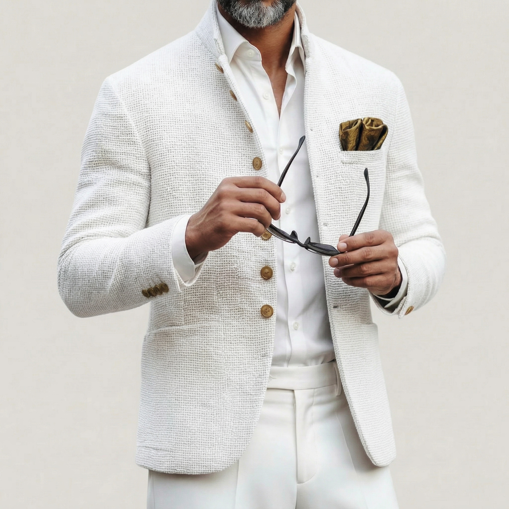 PHILIP™ | Blazer en maille pour homme à boutons dorés