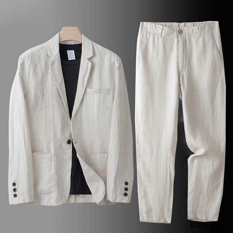 PHILIP™ | Costume en lin et coton pour homme