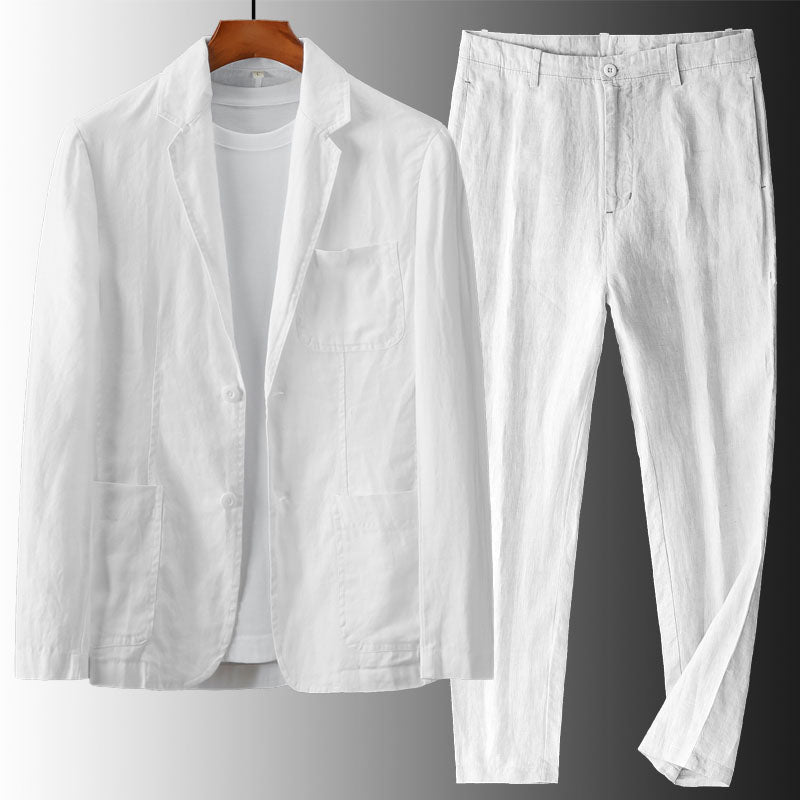PHILIP™ | Ensemble blazer et pantalon en lin pour homme