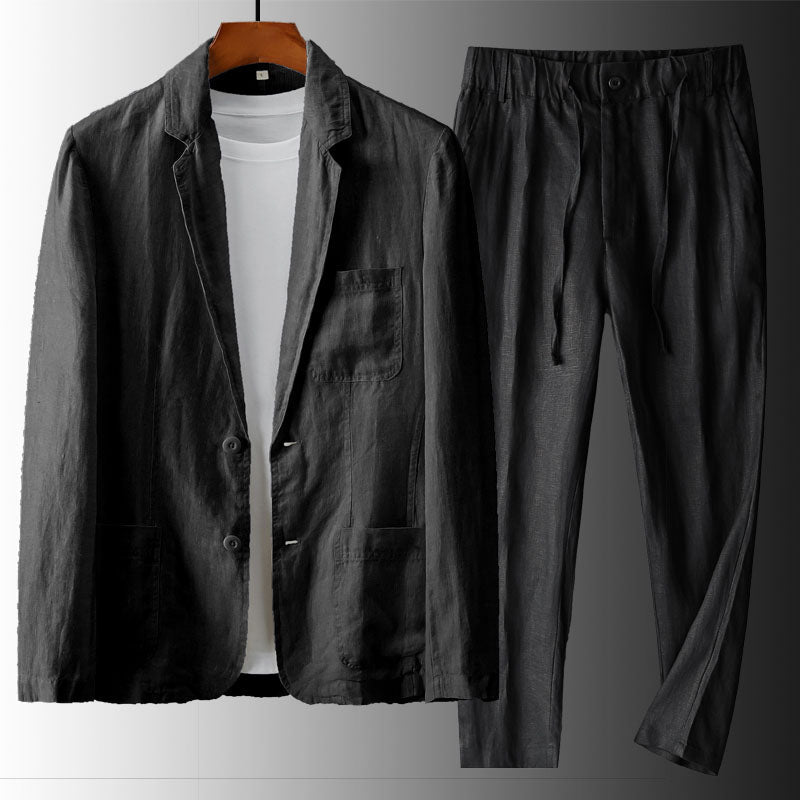 PHILIP™ | Ensemble blazer et pantalon en lin pour homme