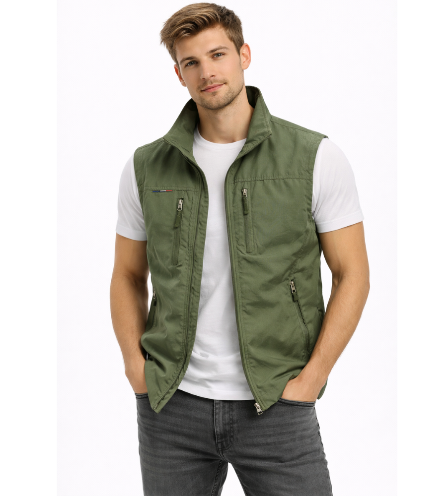 PHILIP™ | Gilet à fermeture éclair en nylon pour homme