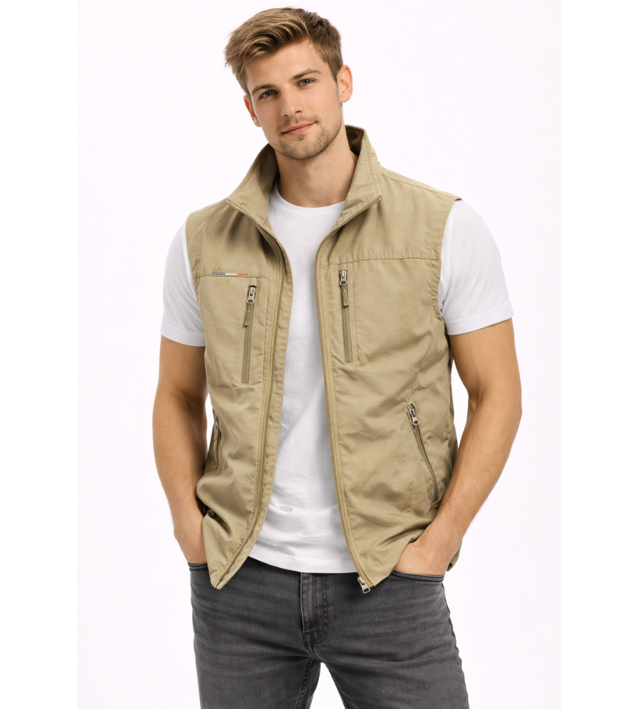 PHILIP™ | Gilet à fermeture éclair en nylon pour homme