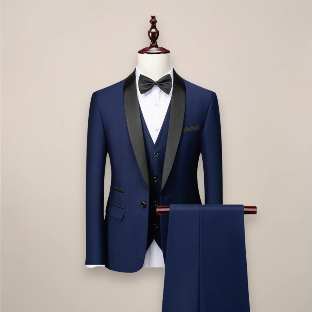 PHILIP™ | Smoking de soirée pour homme avec bordures en satin