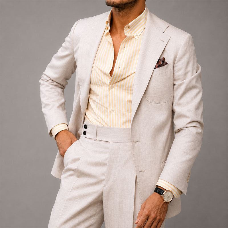 PHILIP™ | Costume deux pièces en lin pour homme