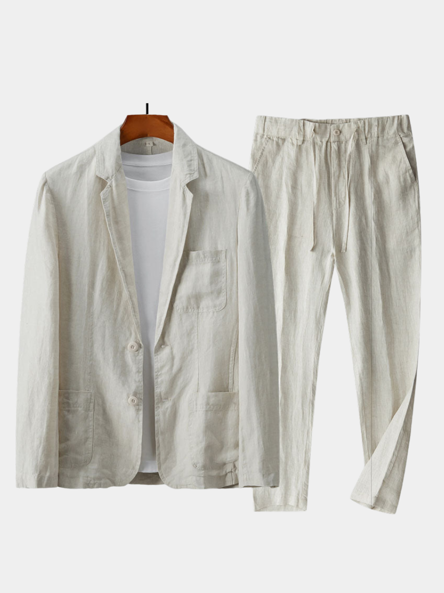 PHILIP™ | Ensemble blazer et pantalon en lin pour homme