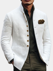 PHILIP™ | Blazer en maille pour homme à boutons dorés