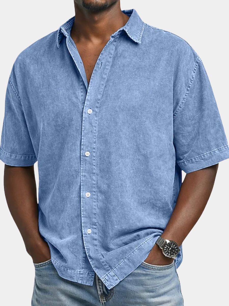 PHILIP™ | Chemise pour homme à effet « acid wash »