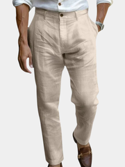 PHILIP™ | Pantalon en lin à plis pour homme