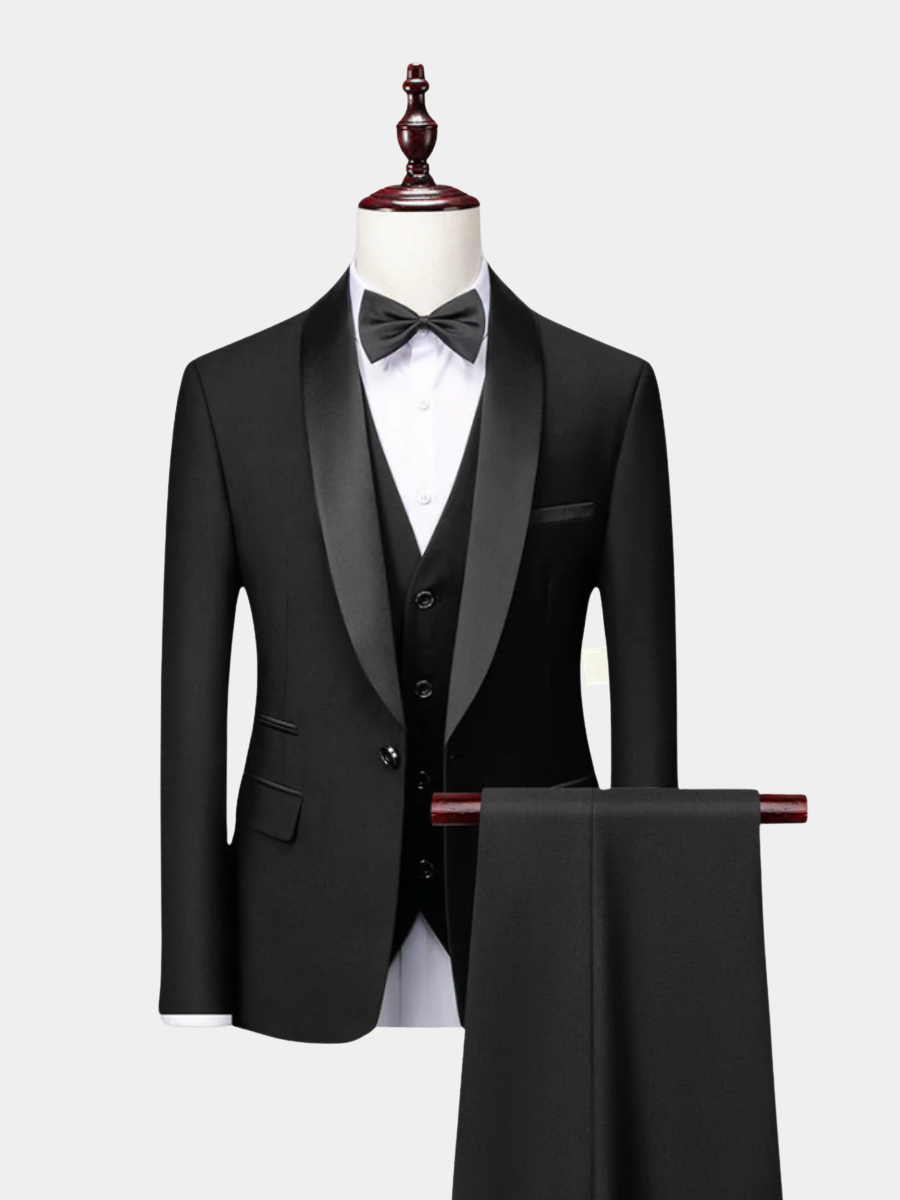 PHILIP™ | Smoking de soirée pour homme avec bordures en satin