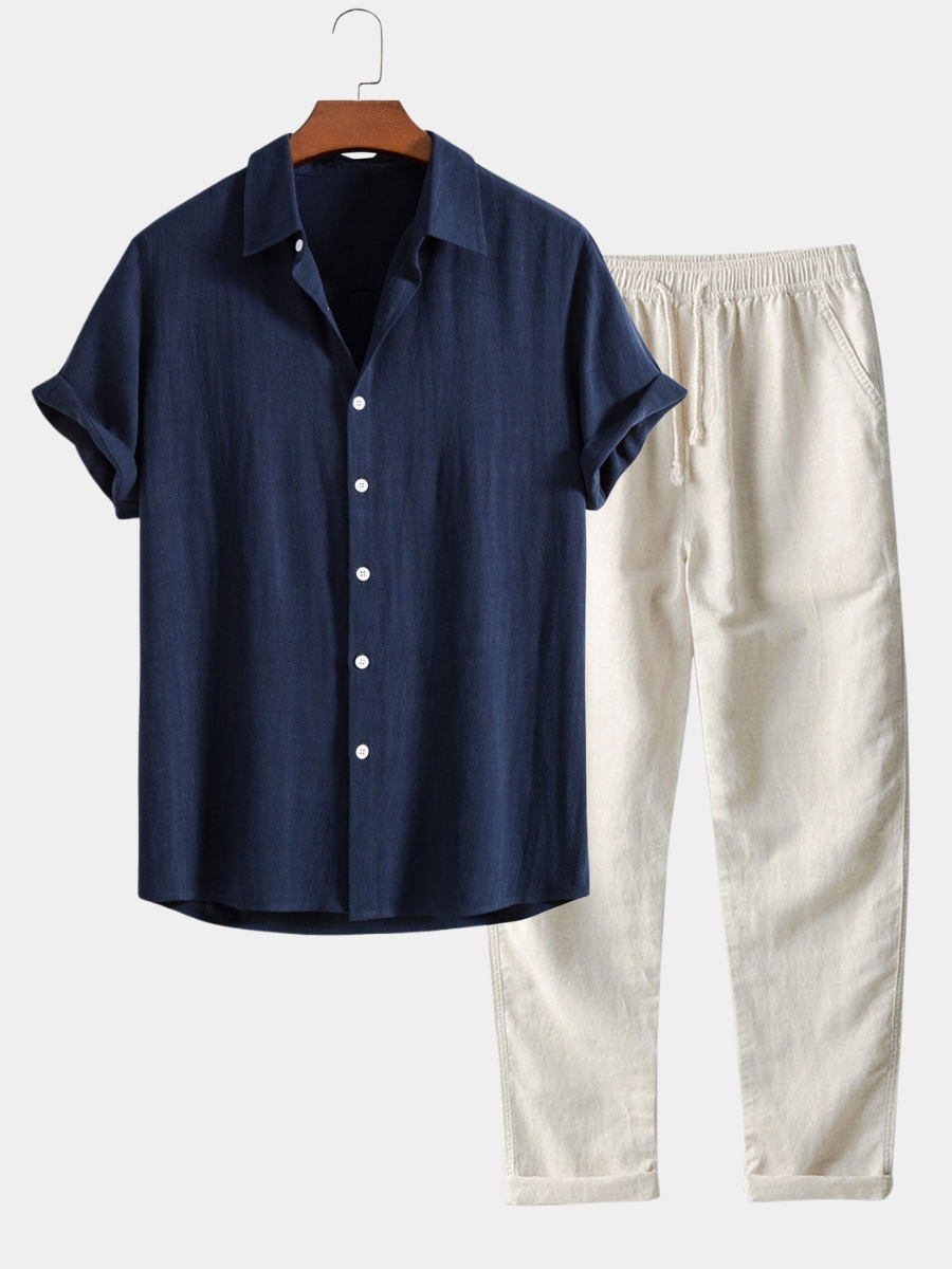 PHILIP™ | Ensemble coordonné décontracté en lin pour homme