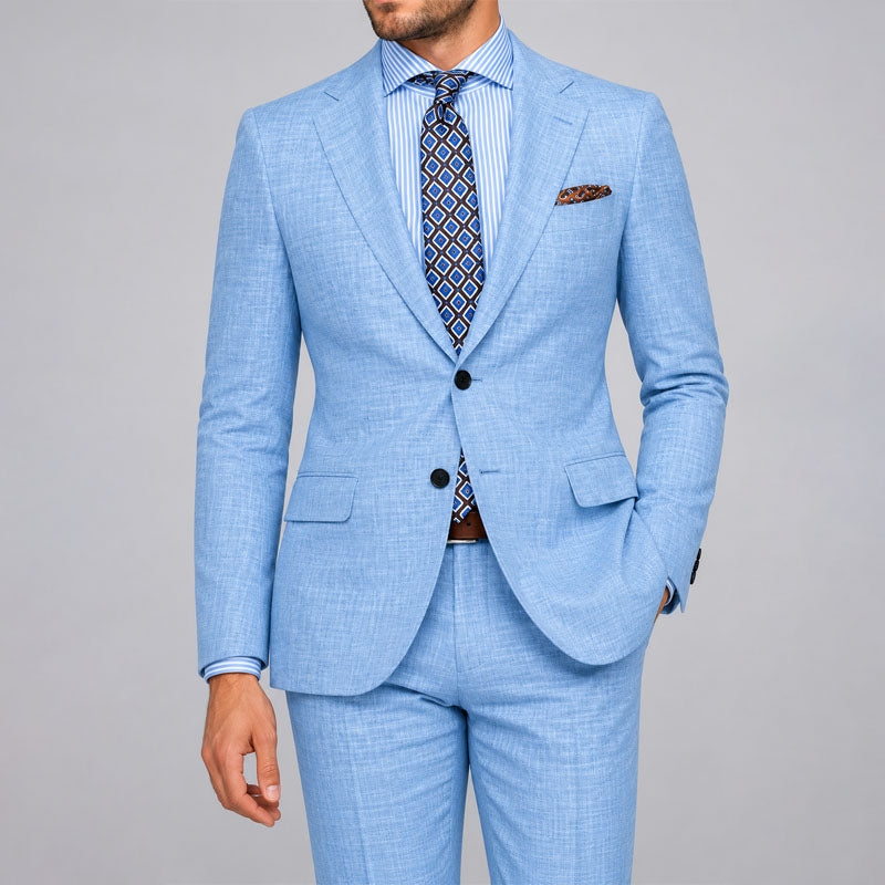 PHILIP™ | Costume deux pièces en lin sur mesure pour homme