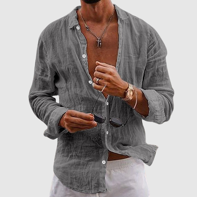PHILIP™ | Chemise en lin à boutons