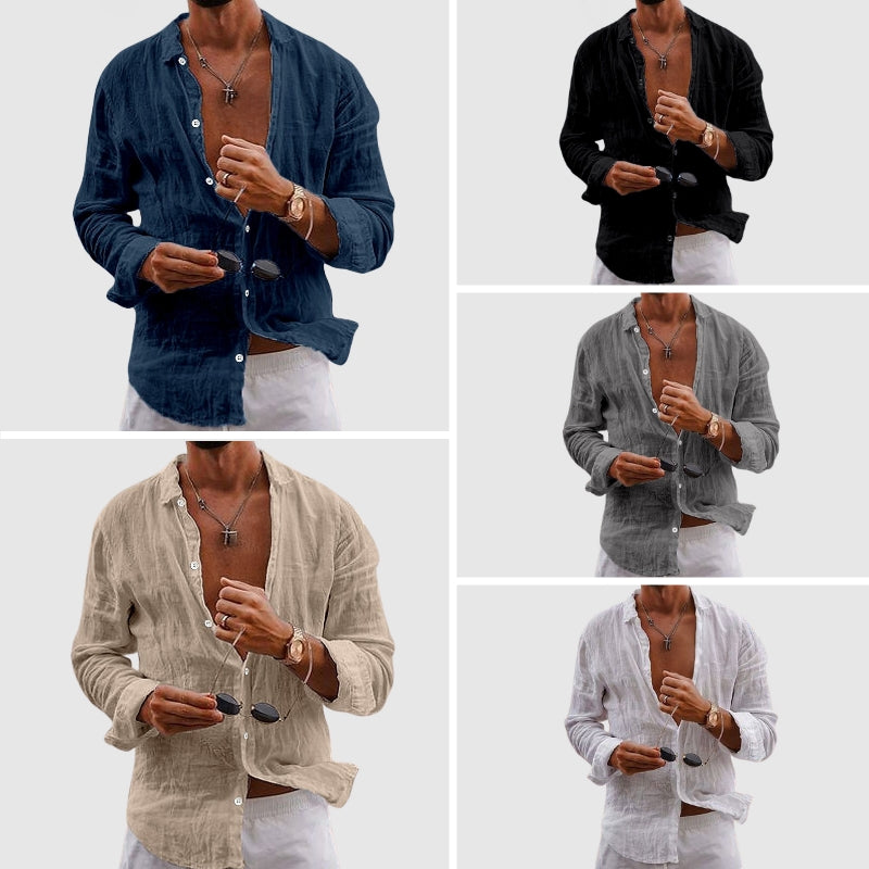 PHILIP™ | Chemise en lin à boutons