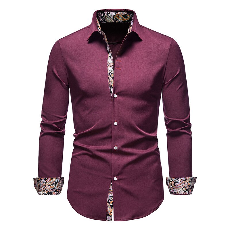 PHILIP™ | Chemise à bordures Paisley