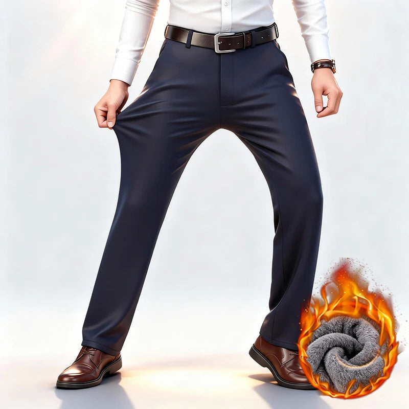 PHILIP™ | Pantalon de ville pour homme avec doublure en polaire