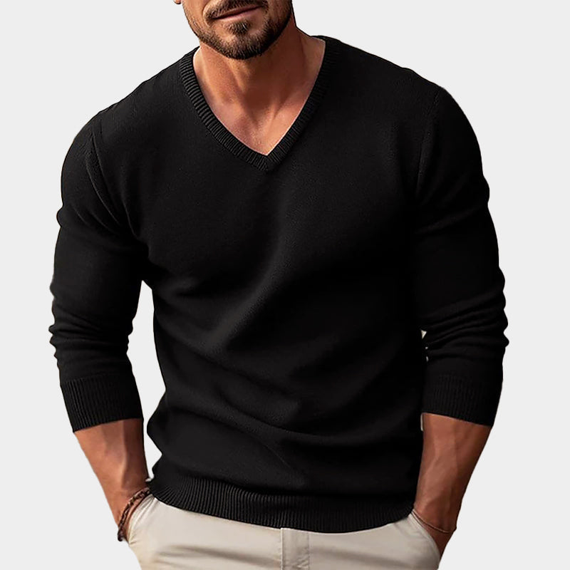 PHILIP™ | Pull en acrylique à col en V pour homme