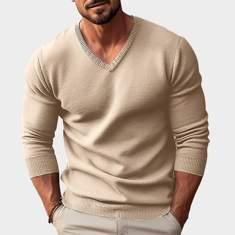 PHILIP™ | Pull en acrylique à col en V pour homme