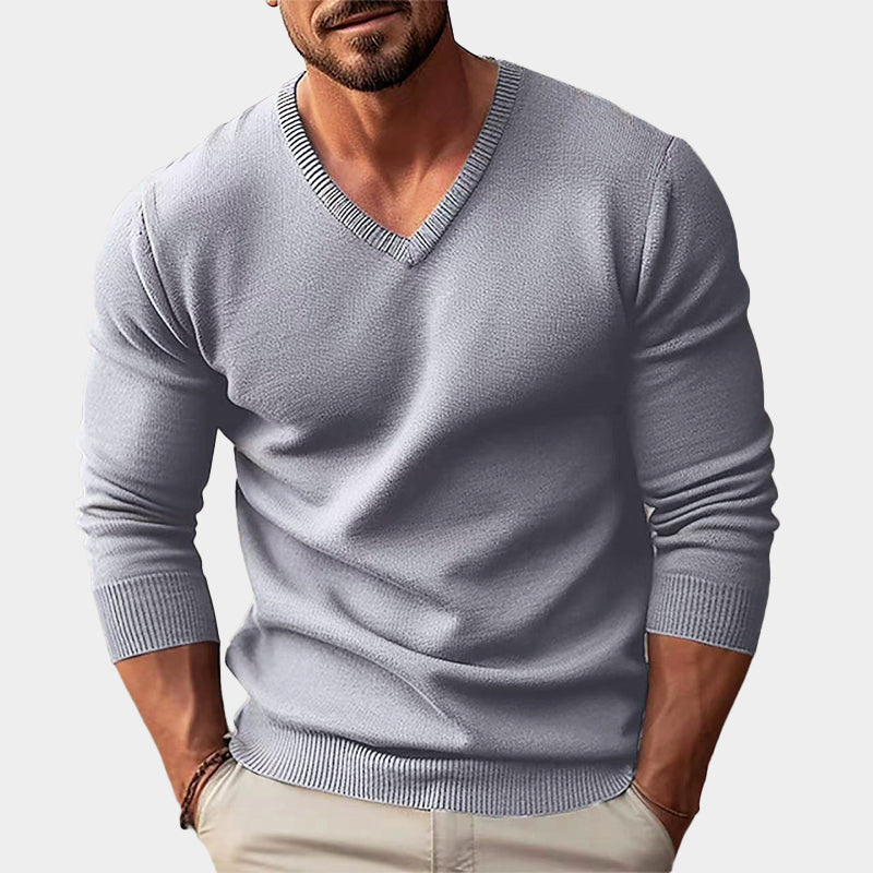 PHILIP™ | Pull en acrylique à col en V pour homme