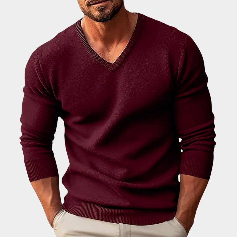 PHILIP™ | Pull en acrylique à col en V pour homme