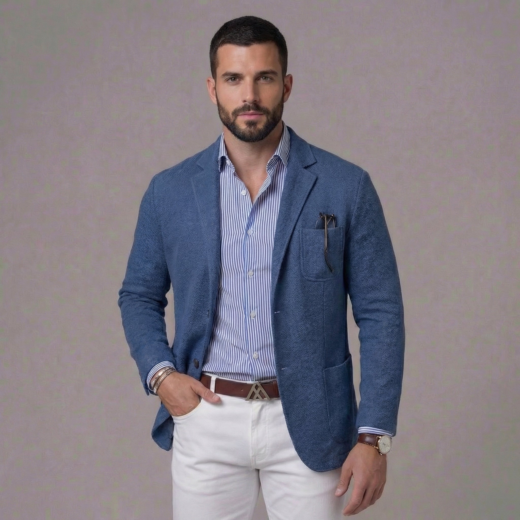 PHILIP™ | Hommes Tous les jours Blazer en lin