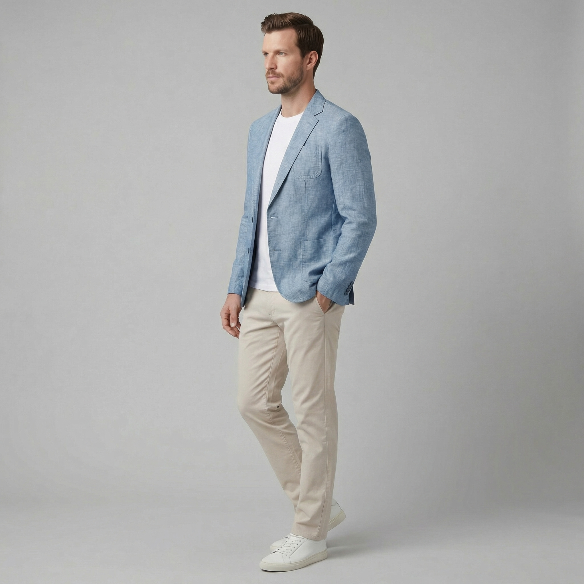 PHILIP™ | Blazer en lin à deux boutons pour homme