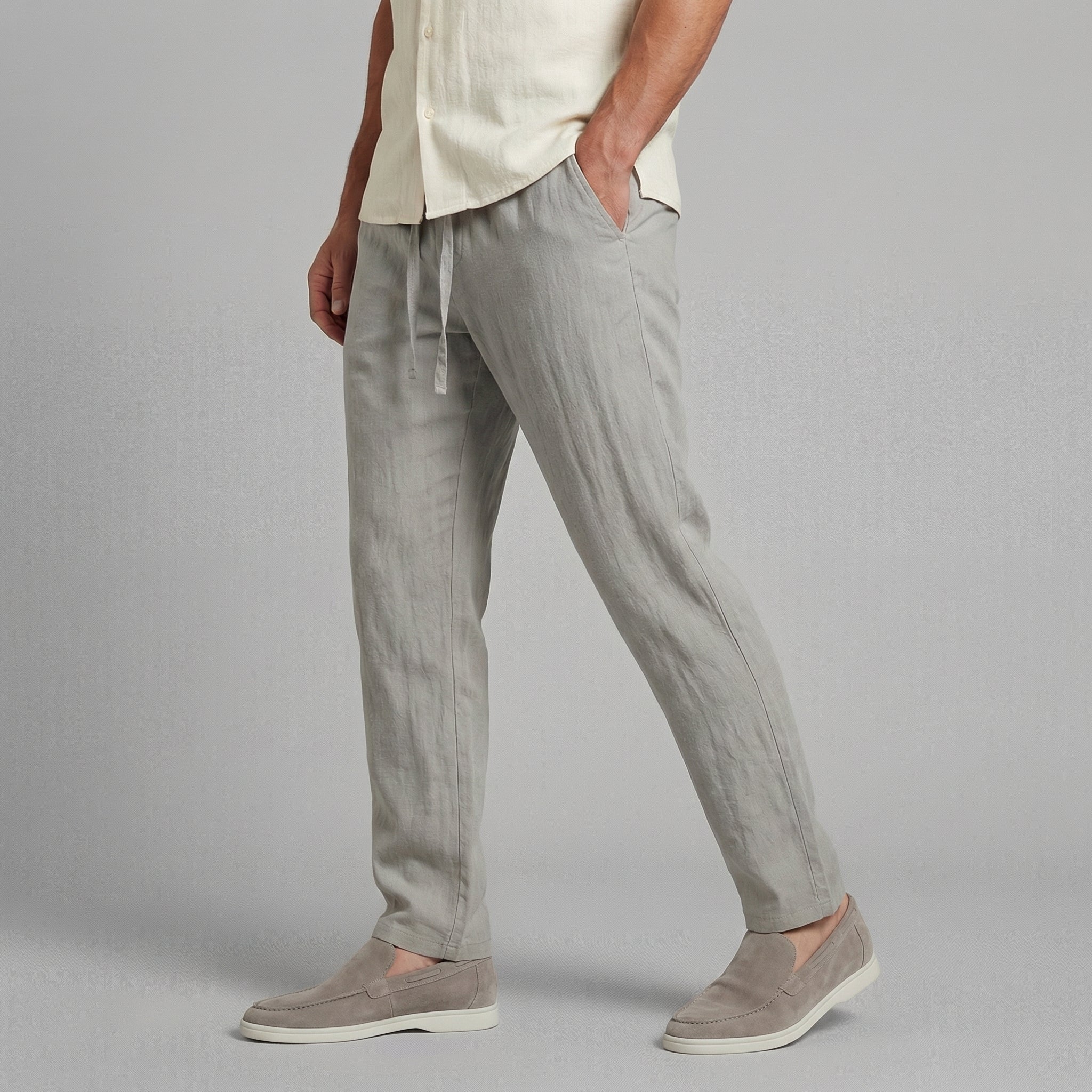 PHILIP™ | Pantalon décontracté en lin pour homme, sans fermeture