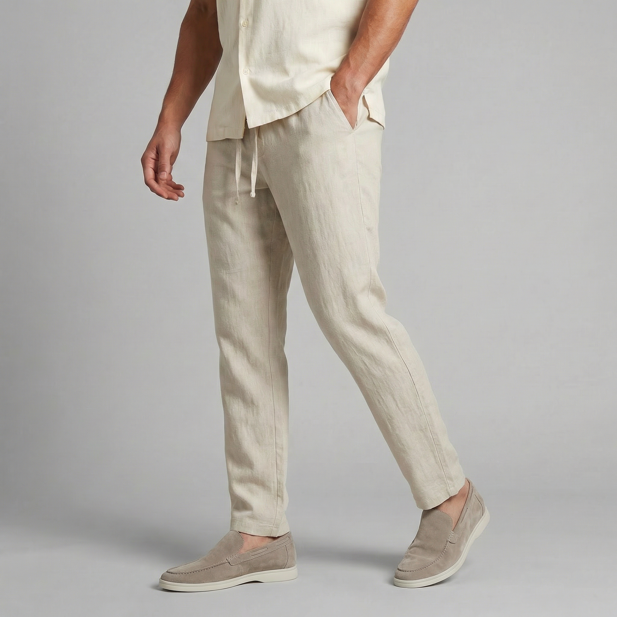 PHILIP™ | Pantalon décontracté en lin pour homme, sans fermeture