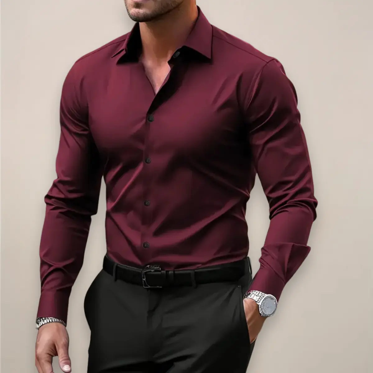 PHILIP™ | T-shirt à manches longues extensible
