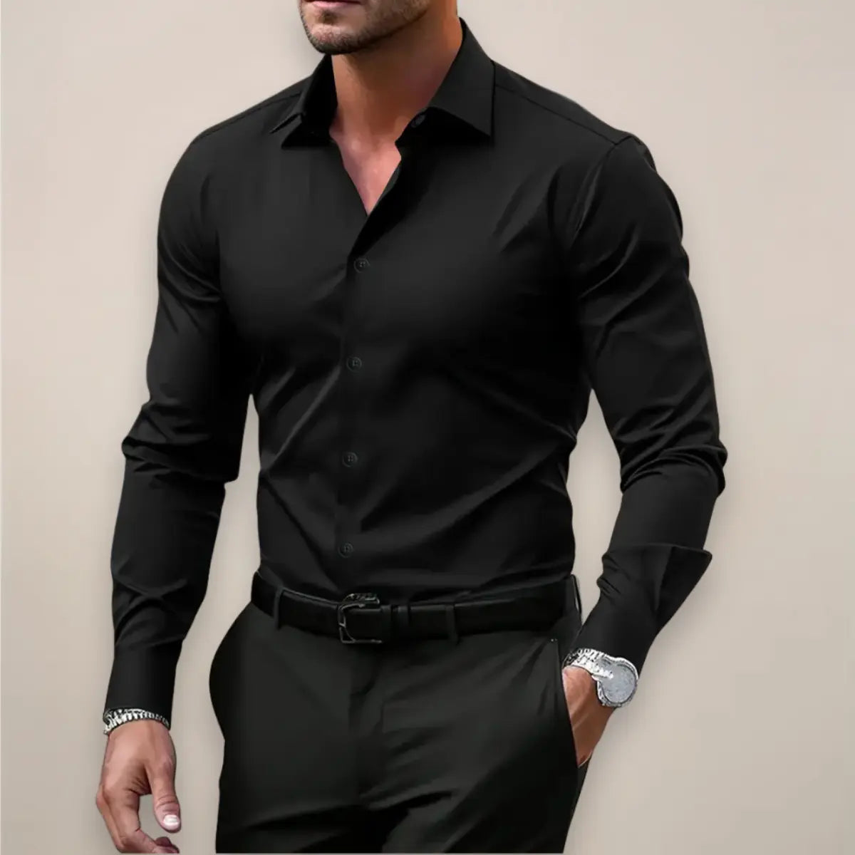 PHILIP™ | T-shirt à manches longues extensible