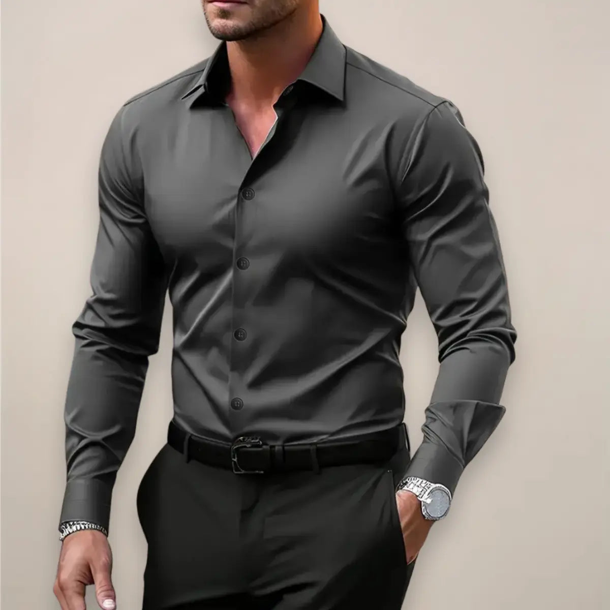 PHILIP™ | T-shirt à manches longues extensible