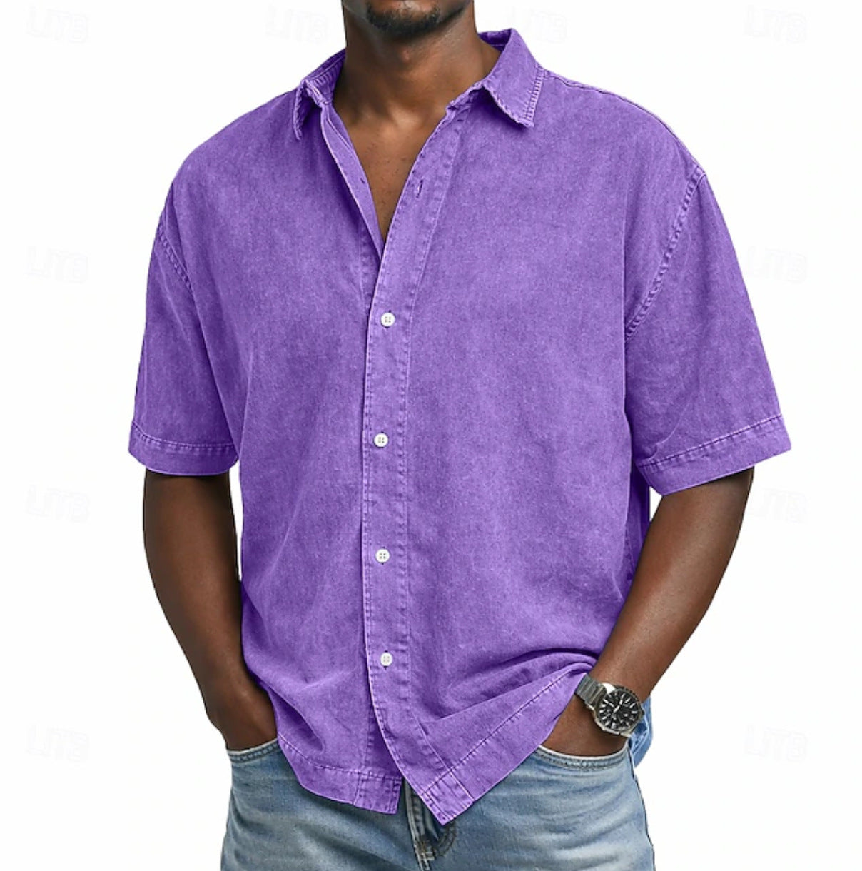 PHILIP™ | Chemise pour homme à effet « acid wash »