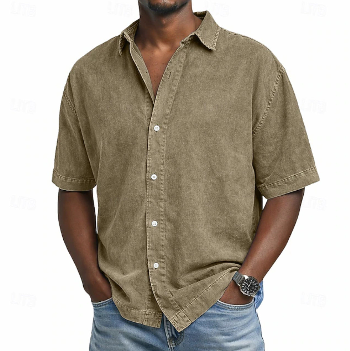 PHILIP™ | Chemise pour homme à effet « acid wash »