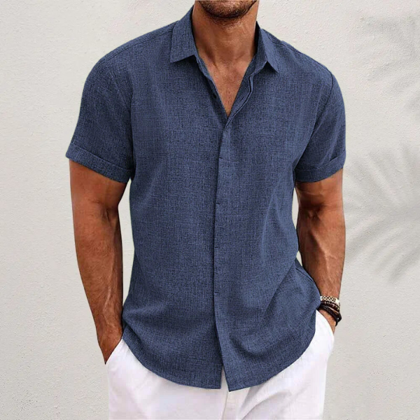 PHILIP™ | T-shirt en lin à manches courtes