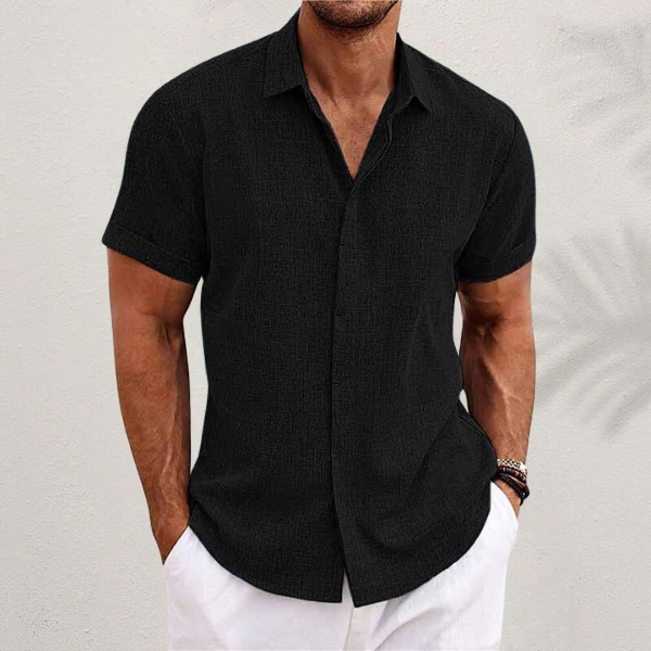 PHILIP™ | T-shirt en lin à manches courtes