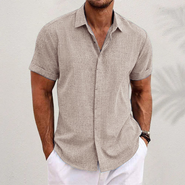 PHILIP™ | T-shirt en lin à manches courtes
