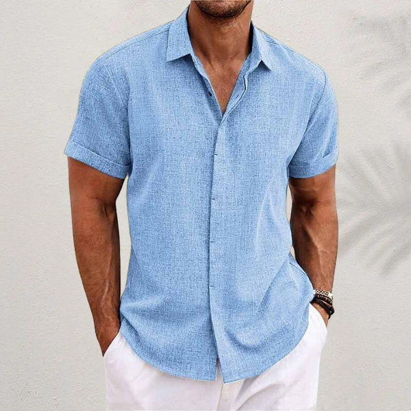 PHILIP™ | T-shirt en lin à manches courtes