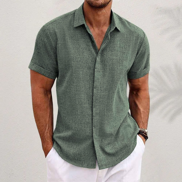 PHILIP™ | T-shirt en lin à manches courtes