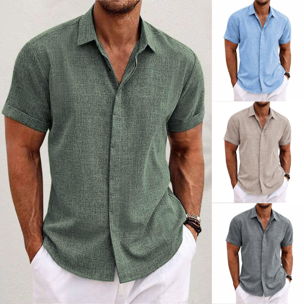 PHILIP™ | T-shirt en lin à manches courtes