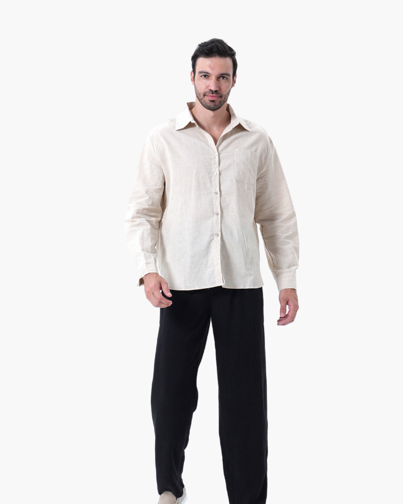 PHILIP | ENSEMBLE EN LIN (MANCHES LONGUES)