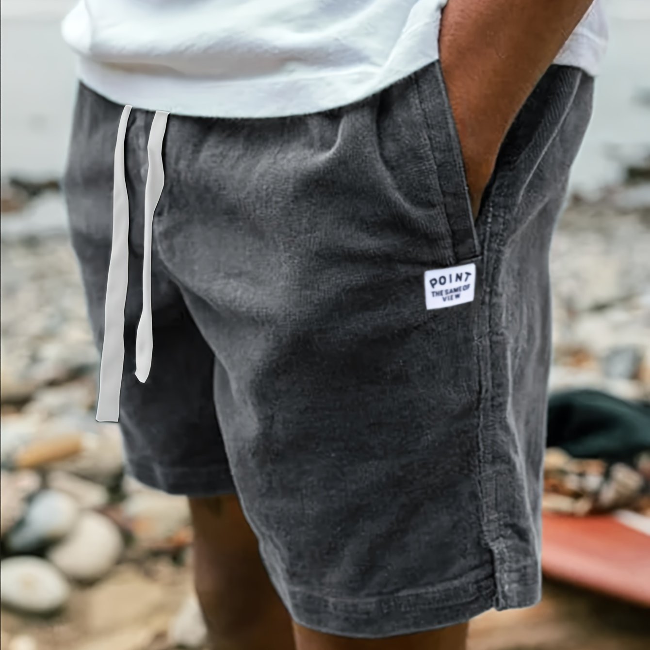 PHILIP™ | Short à cordon de serrage et à côtes
