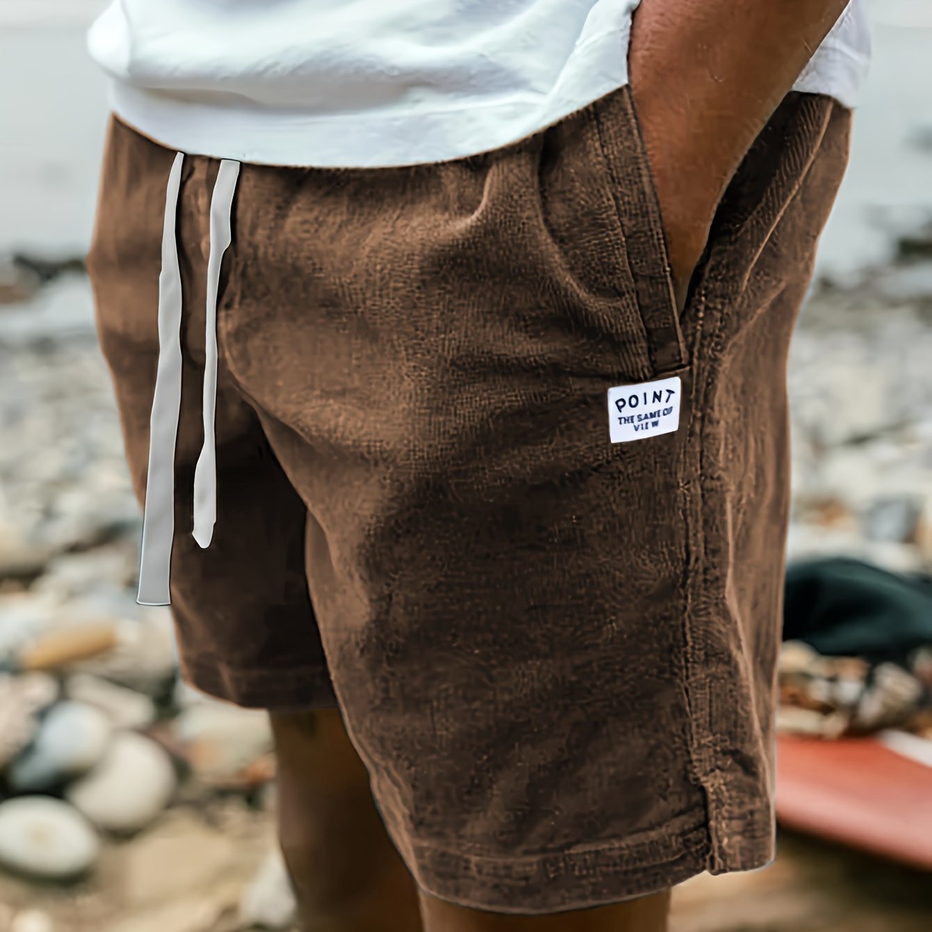 PHILIP™ | Short à cordon de serrage et à côtes