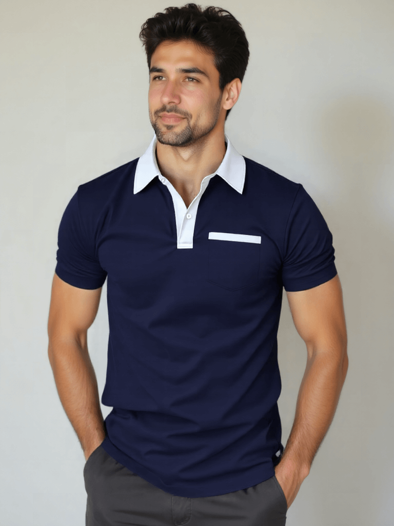 PHILIP™ | Polo à col contrasté