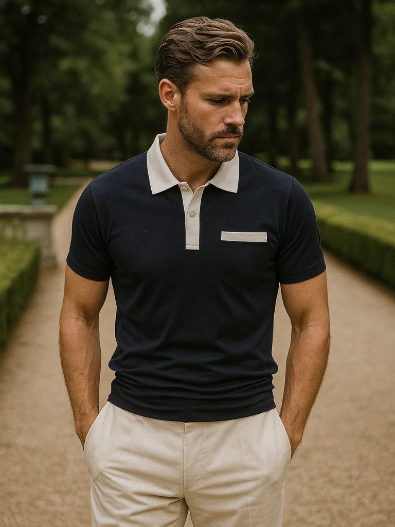 PHILIP™ | Polo à col contrasté