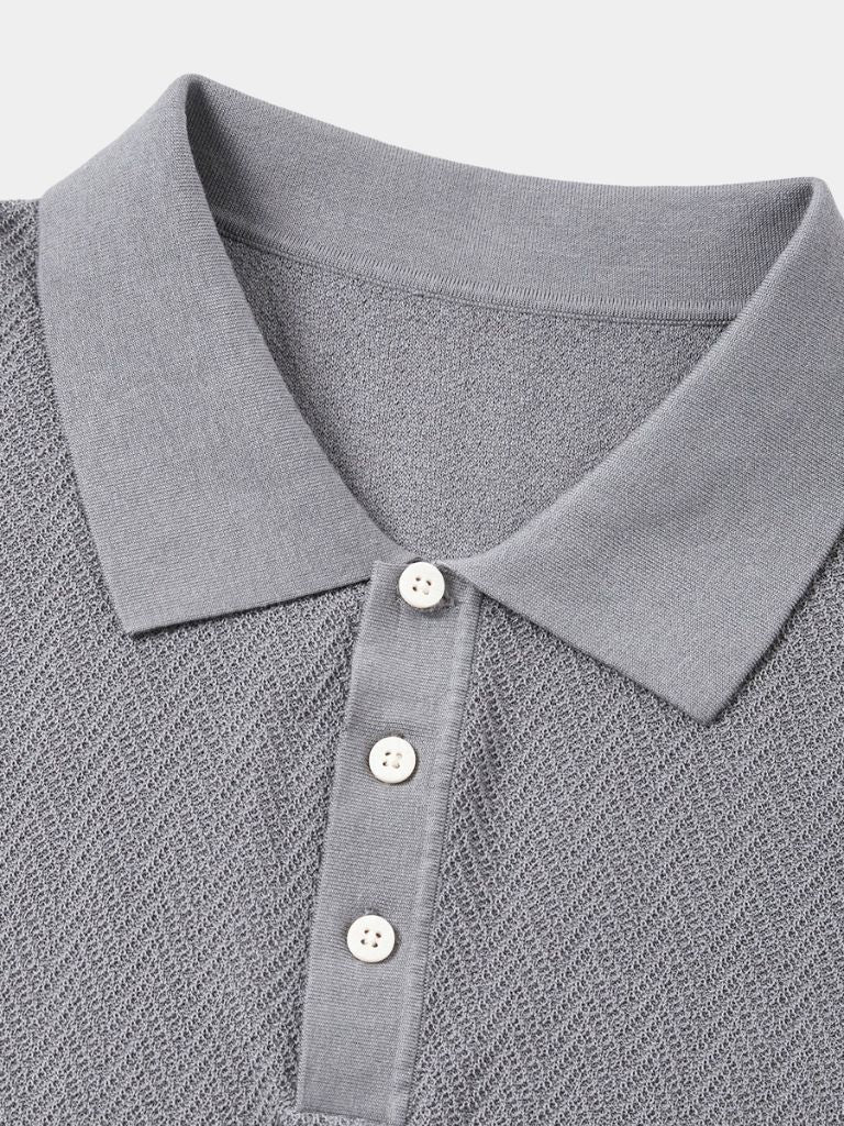 PHILIP™ | Polo en maille à rayures en chevrons
