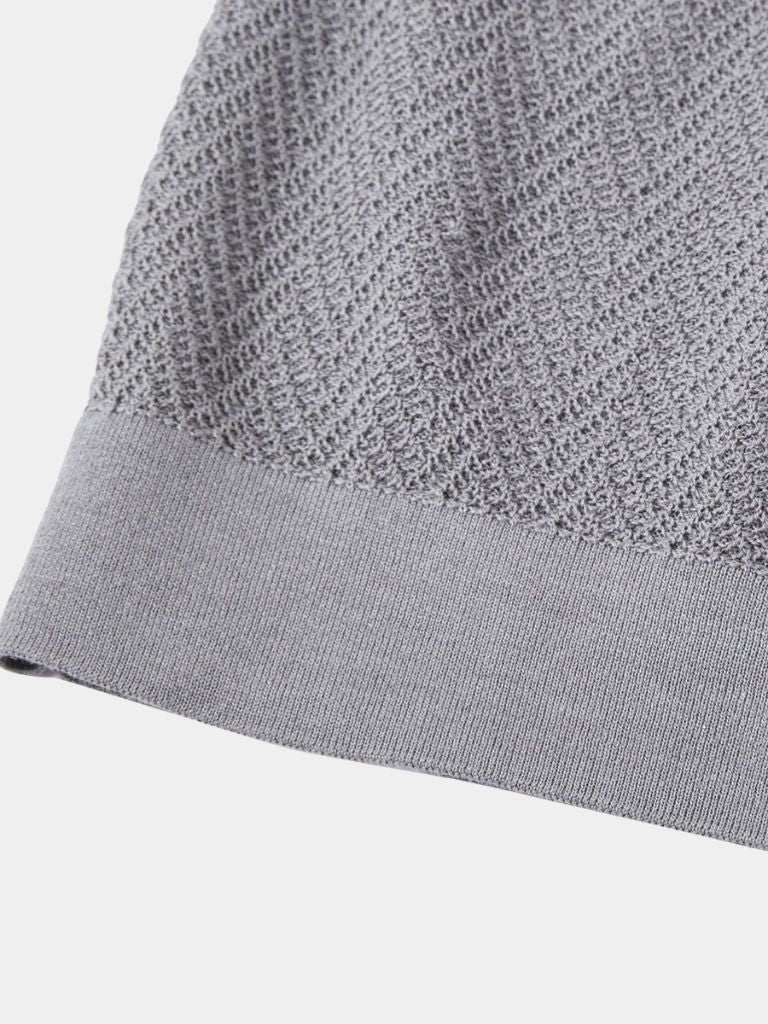 PHILIP™ | Polo en maille à rayures en chevrons