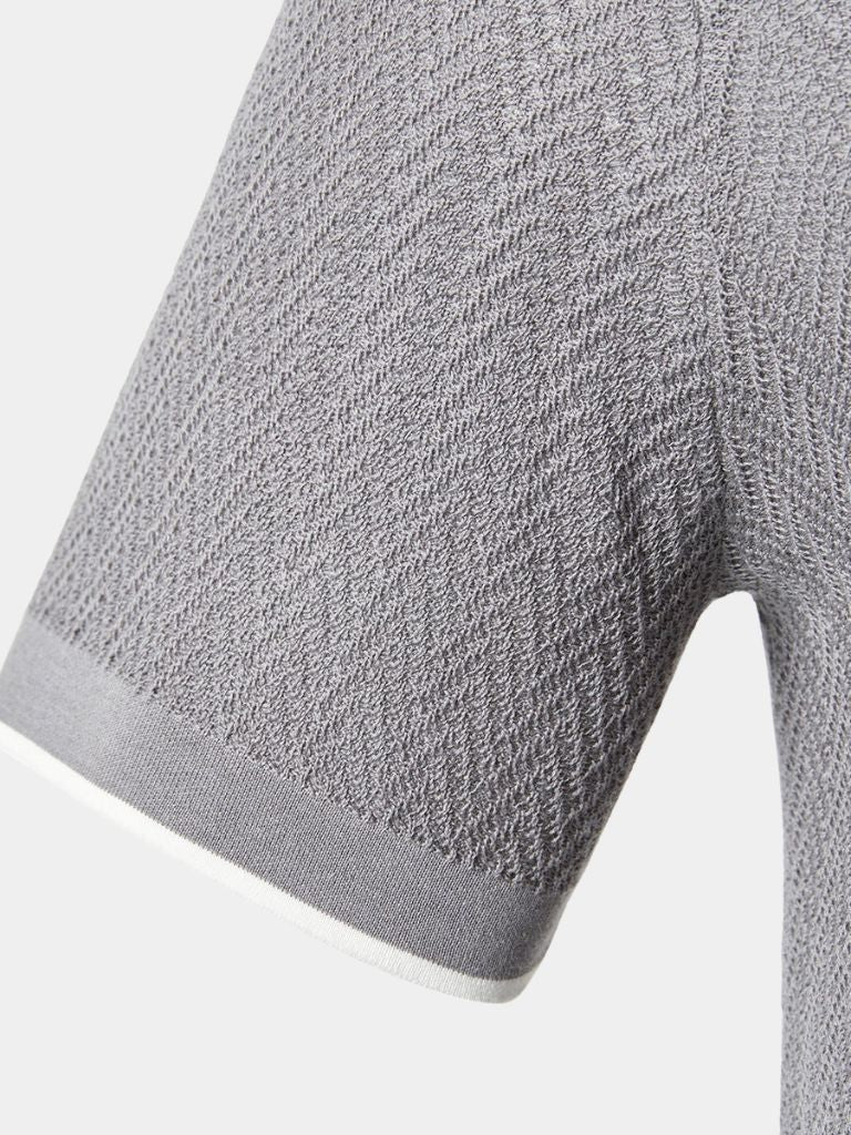 PHILIP™ | Polo en maille à rayures en chevrons